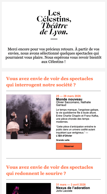 Célestins - Newsletter - Arenametrix - 1