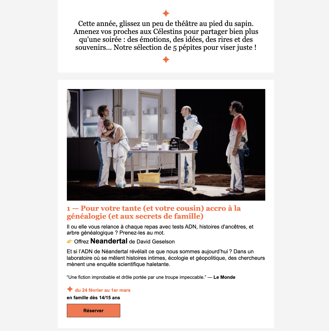 Célestins - Newsletter - Arenametrix