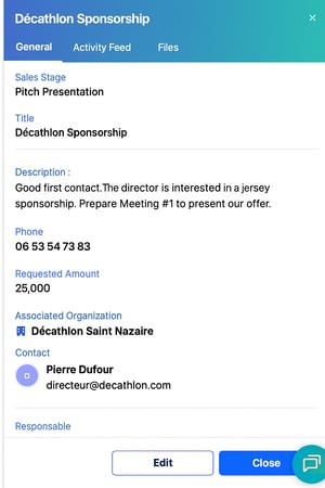 Capture décran EN fiche opportunité