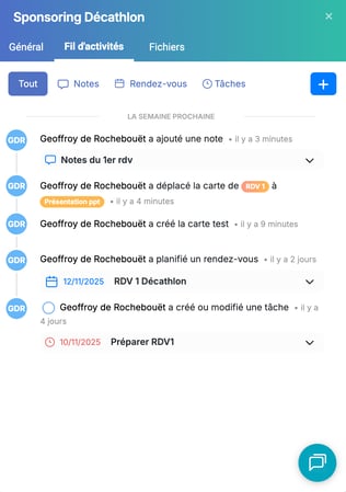 Capture d’écran fiche opportunité vue 360 2