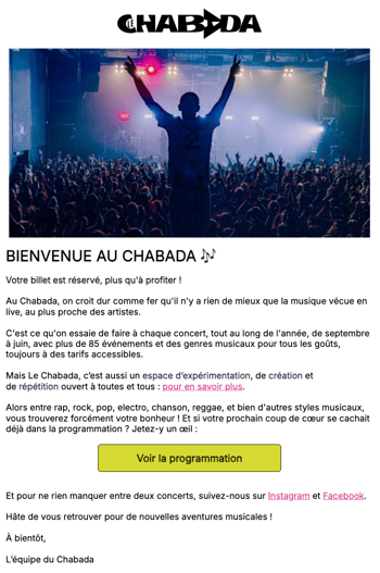 Chabada - Newsletter - Arenametrix - 1
