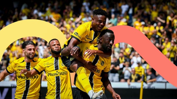 Joueurs des Young Boys célébrant un but