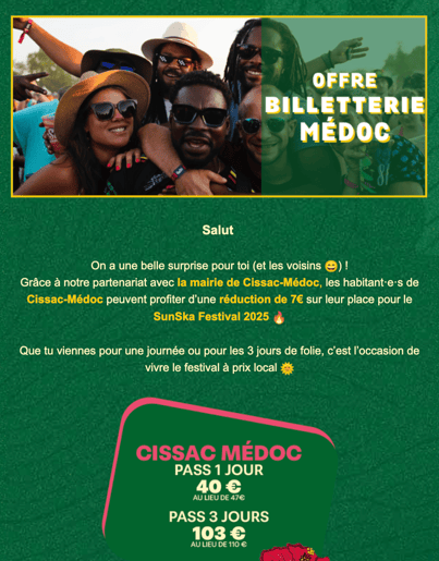 Exemple Newsletter - SunSka Festival