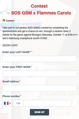 FCB Ardennes Contest Registration Form