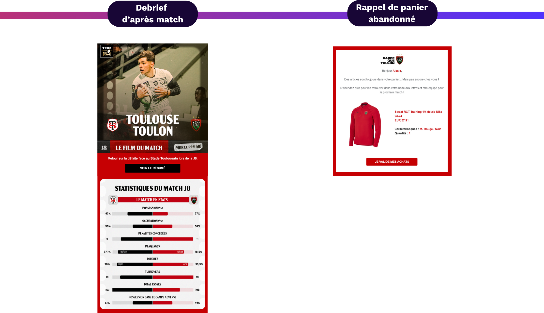 Le parcours fan du RCT 2