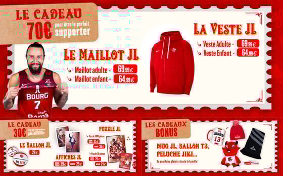 Les offres de Noël de la JL Bourg