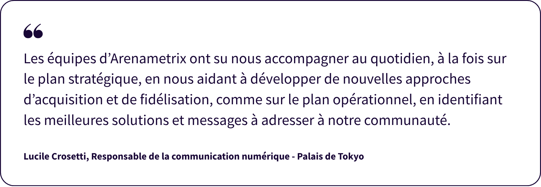 Quote - Palais de Tokyo - Arenametrix