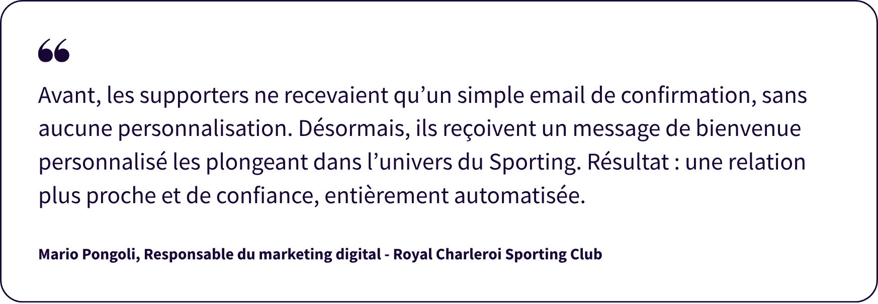 Quote - Royal Charleroi Sporting Club - Arenametrix