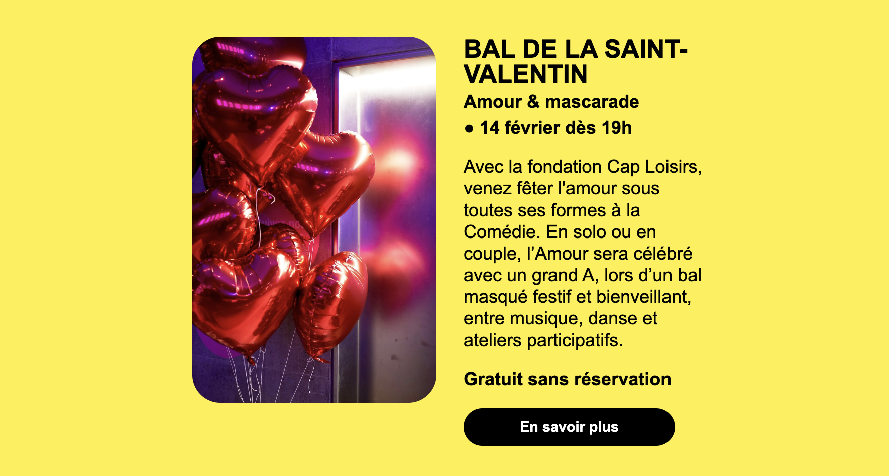 Saint-Valentin - Comédie de Genève