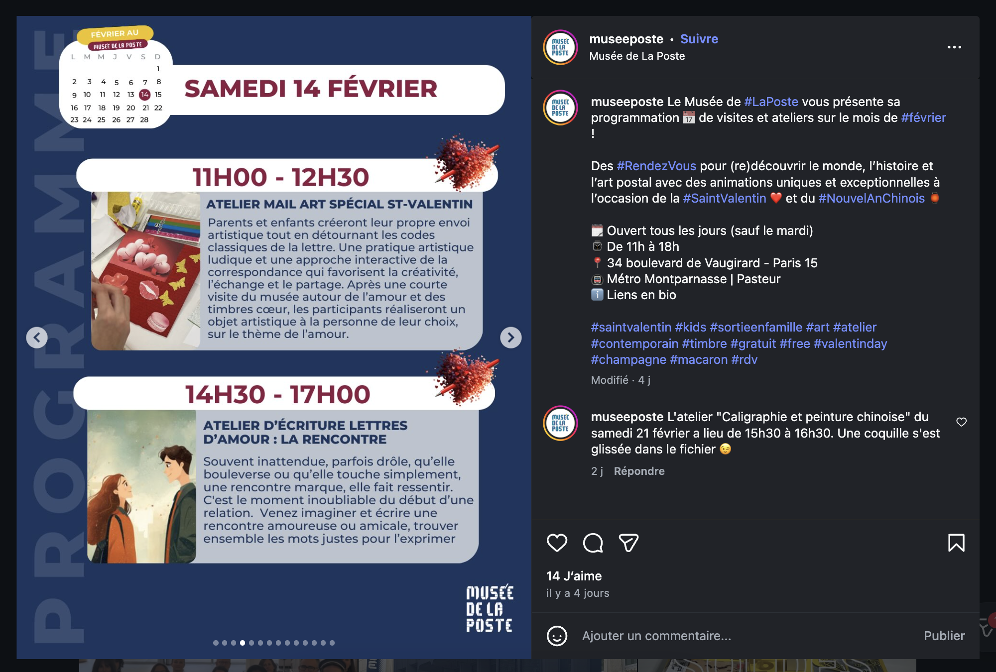 Saint-Valentin - Musée de la Poste