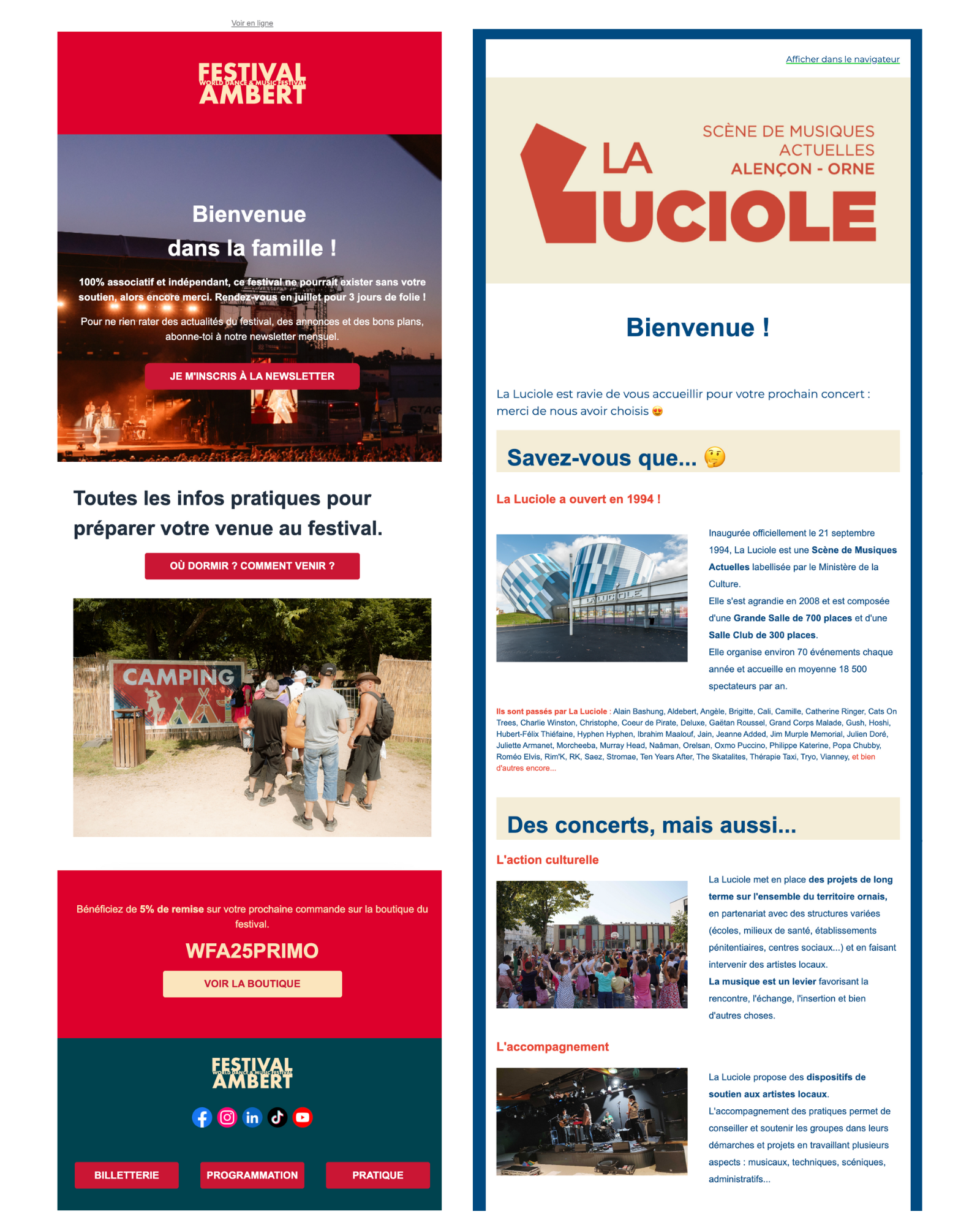 Valoriser le premier achat - Exemples Newsletter - 1