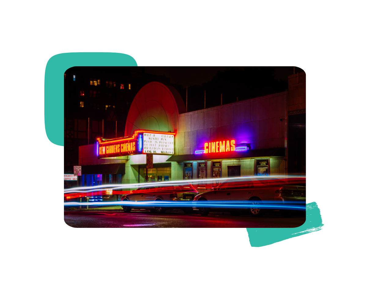 Picture of a movie theatre