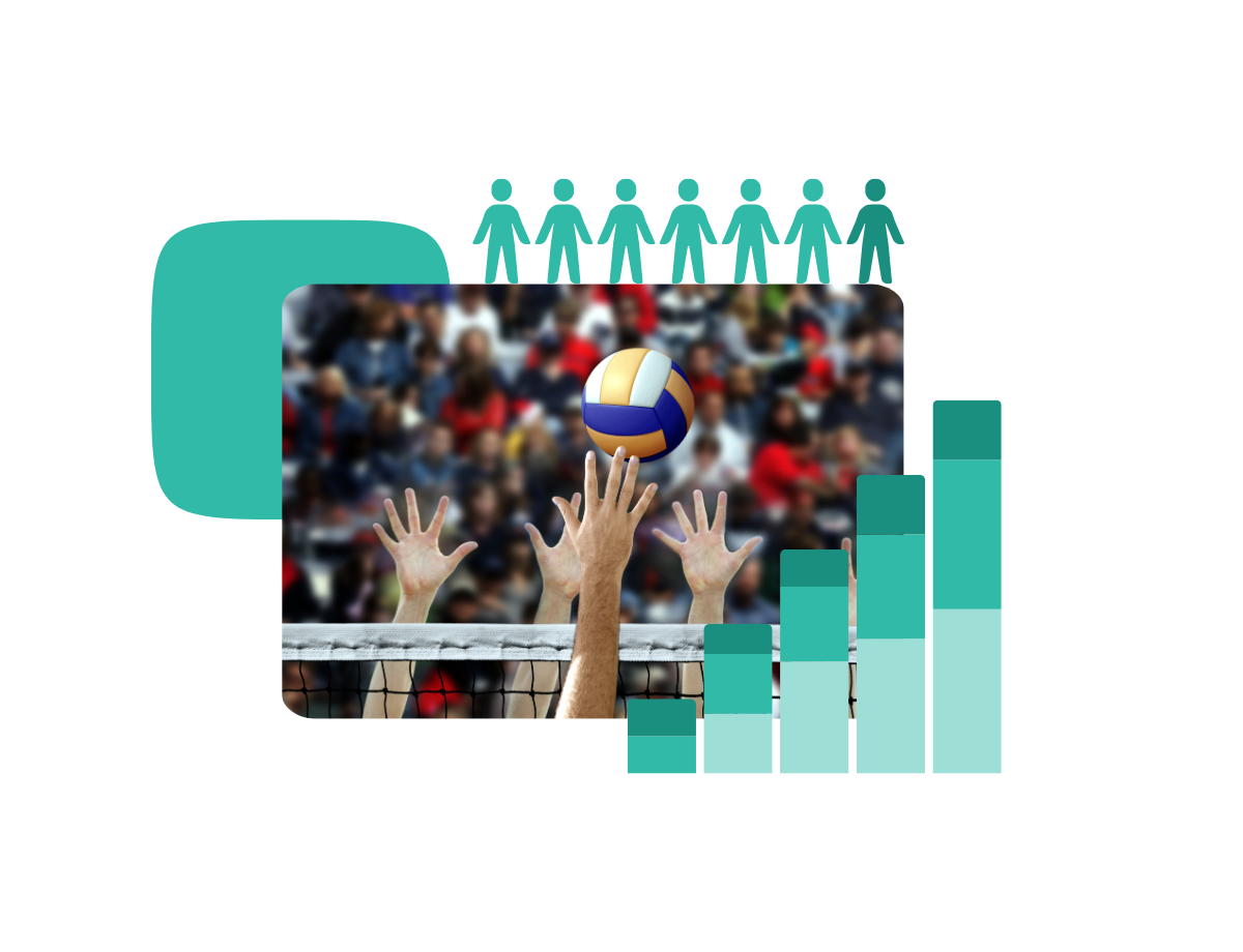 Picture of a volley-ball match