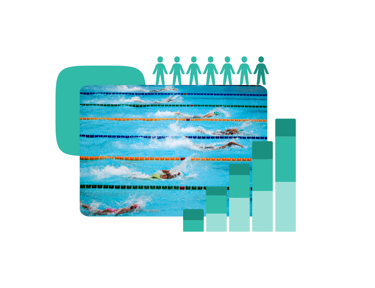 Picture of a swimming competitions